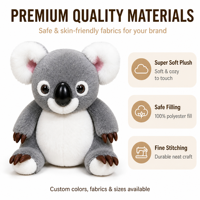 Produsen mainan mewah dengan MOQ rendah OEM ODM membuat hewan boneka redusiabilitas tinggi kustom dan boneka mewah lembut dengan desain Anda