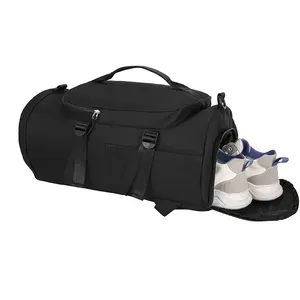 Wholesale High QualityTravel Storage Bags Unisex Sport Gym Handbag weekender Travel Bag Backpack with shoe compartment suppliers