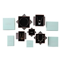 Boîtes à bijoux en papier personnalisées de luxe BECAN en gros, avec logo, bon marché, pour bracelets, colliers, emballage de bijoux