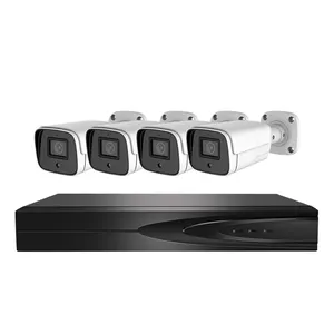 H265 4CH 3MP आउटडोर सुरक्षा सीसीटीवी कैमरा DVR प्रणाली POE NVR किट के साथ