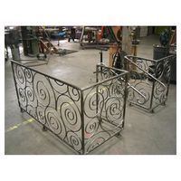 Prima OEM Factory – Support robuste en métal brossé de style patrimonial pour barreaux épais, idéal pour les résidences historiques