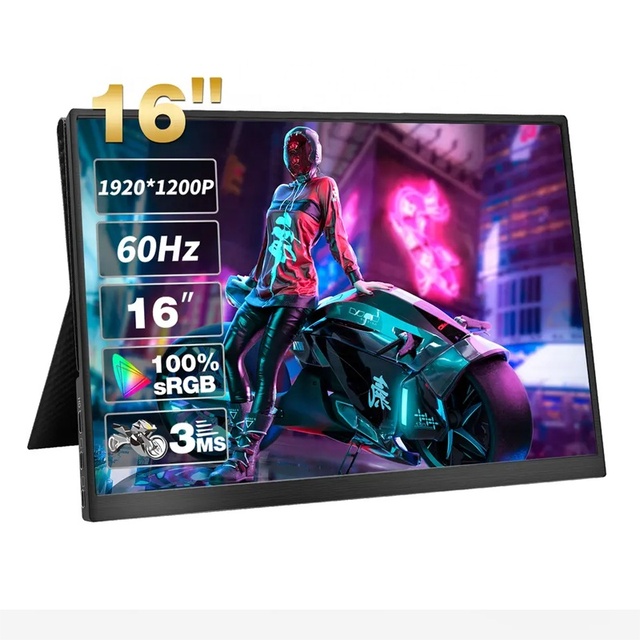 OEM Gaming Touch PC Laptop 1080P 2K 4K 60Hz 120Hz 144HZ 165Hz IPS Ultra Thin 11.6 14 15.6 16 17.3 Inch Monitor New 165Hz HDR