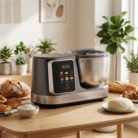 Batteur Électrique Personnalisé 5L avec Bol Mélangeur en Acier Inoxydable, Petit Batteur sur Socle pour Gâteaux et Aliments, Utilisation Domestique
