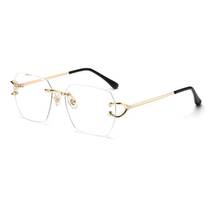 Lmamba 6079 Fashion Rimless Cut <b>Edge</b> Sun Glasses Brand Designer Metal <b>Square</b> Sunglasses 2024 - Product Image 6
