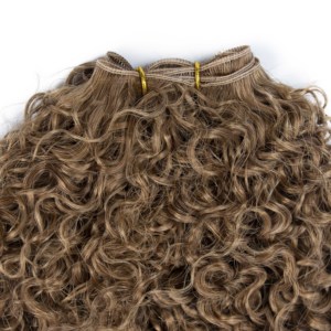 Honor tóc 100% Châu Âu Remy tóc con người bó <span class=keywords><strong>afro</strong></span> sóng <span class=keywords><strong>Jerry</strong></span> xoăn #613 máy đôi sợi ngang phần mở rộng tóc - Product Image 3