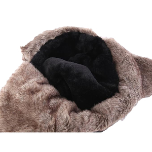 Trooper Trapper <span class=keywords><strong>hat</strong></span> mùa đông ấm áp mũ với có thể tháo rời mặt nạ earflaps Faux lông săn bắn ngoài trời <span class=keywords><strong>hat</strong></span> - Product Image 3
