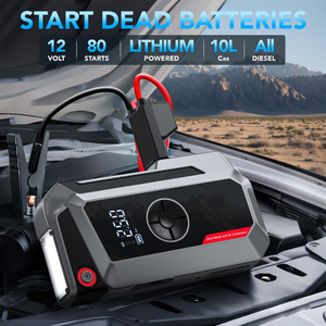 3 en un 10000 Amp Portable <span class=keywords><strong>Car</strong></span> <span class=keywords><strong>Jump</strong></span> <span class=keywords><strong>Starter</strong></span> Air Compressor Power Bank pour voitures universelles - Product Image 2