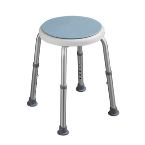 Chaise de douche Pollock en alliage d'aluminium, siège réglable sur 6 niveaux, pieds antidérapants pour usage en salle de bain pour personnes âgées - Product Image 1