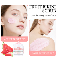 MOOYAM 200g Exfoliant Blanchissant Bikini Zone Parties Privées Pastèque Fruité Bikini Gommage