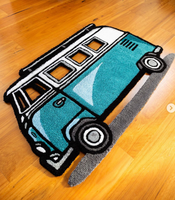 Tapis personnalisé tufté en acrylique et laine, tapis anime, tapis de sol pour la maison, tapis tufté irrégulier fait main par Shoe Bear Designer