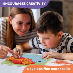 Tùy Chỉnh Tự Làm Thủ Công Nghệ Thuật Kit Poke Trong Vui Vẻ Nghệ Thuật Khủng Long Thời Trang Hoa Nhấn Poking Kit Cho Thanh Thiếu Niên Người Mới Bắt Đầu Trẻ Em - Product Image 2