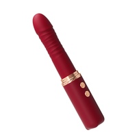 Automatische Stoß-Sexmaschine Vibrator mit Intelligenter Erwärmung 10 Modi Freihändig Saugnapf Wasserdicht Fernbedienung Aufladbar