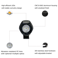 Luces LED antiniebla de conducción para motocicleta, Mini luces de 2 pulgadas, 10W, Aux