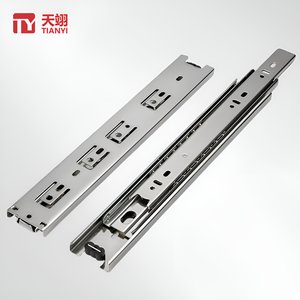 Thép Không Gỉ Nội Thất Tủ Kính Thiên Văn Kênh Bóng Mang Trượt <span class=keywords><strong>45Mm</strong></span> Chiều Rộng Ngăn Kéo Hướng Dẫn Trượt Cho Ngăn Kéo - Product Image 1