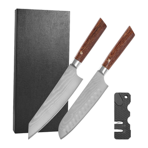 Juego de Cuchillos de Cocina Profesionales de Acero Damasco 10CR15 de Alta Calidad, 5 Piezas, con Mango de Madera - Product Image 3