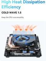 Chipboard Minisforum Pc Mini Un1290: Intel Core I9-12900hk, tiga layar 4k, wifi 6e/bt5.2 Intel Core I9-12900hk Processo
