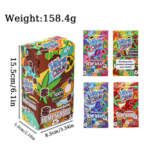 Hữu cơ xì gà cán giấy tự nhiên pre-cán thẻ giấy tập sách hương vị nhạy cảm xì gà giấy với túi nhựa - Product Image 5