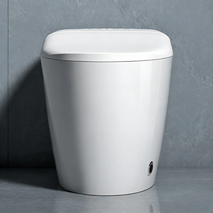 Toilette intelligente allongée de luxe 220V pour l'<span class=keywords><strong>Europe</strong></span>, avec chasse automatique, capteur de pied, couvercle rabattable, commande vocale et télécommande incluse - Product Image 3