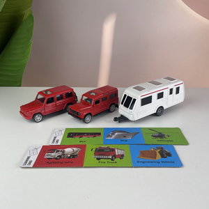 Véhicule jouet en métal moulé sous pression à friction et à rétrofriction avec remorque, cadeau pour enfants, vente chaude - Product Image 2