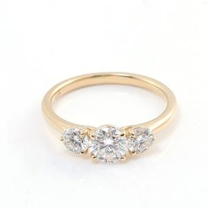 Premium Quality Moissanite Brilliant Cut Prong Setting Luxury Ring White <b>Gold</b> Plated 925 Silver Wedding Engagement Ring Women - Product Image 3