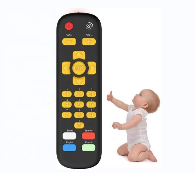 Baby Learning Machines Toy TV Remote Control with Light and Sound Effects