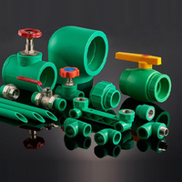 Tube de plomberie PPR standard allemand PN12.5/PN16/PN20/PN25 Tuyau d'eau PPR en plastique vert pour eau chaude et froide