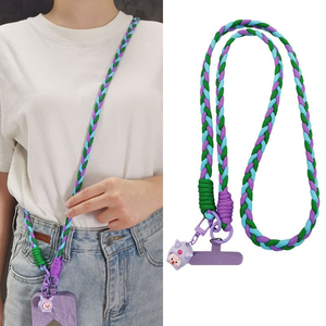 Creative Woven Eco-Friendly Customizable Polyester Women Mobile Phone Strap Lanyard-Easily Disassembled Versatile Promotional