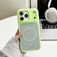 Casing Ponsel Magnetik Candy Matte untuk iPhone 17 16 15 14 Pro Max, Warna-warni Frosting 2 in 1, Pelindung Belakang Anti Benturan