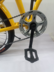 Vélo pliable pas cher noir et blanc 6 vitesses, taille de roue 20 pouces - Product Image 6