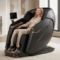 Fauteuil de massage haut de gamme avec cuir résistant au froid, construction robuste et chauffage intégral du corps, pour la maison et le bureau
