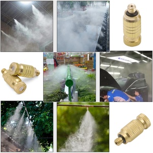 10/24 UNC Garden Outdoor Cooling System Spray Nozzles Dust Control Mist Nozzle Sprinkler Brass Misting Nozzles Tees - Product Image 6