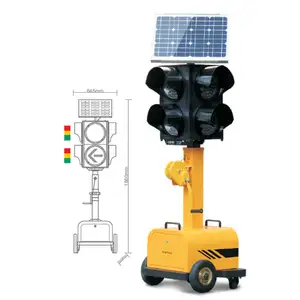 新中国制造商耐用智能交通灯控制器道路太阳能黄色发光二极管交通灯
