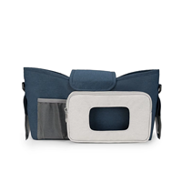 Accessoires universels pour poussette, organisateur pour bébé unisexe, sac suspendu portable en polyester 300D, logo personnalisé