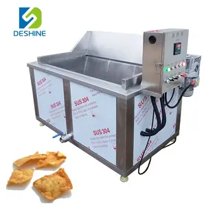 Automatische entladen erdnuss braten maschine kartoffel chips friteuse industrie friteuse gas