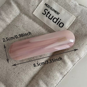 กิ๊บติดผมอะซิเตทแบบมินิมอลสไตล์ฝรั่งเศส ขนาด 8.5 ซม. กิ๊บติดผมแบบมีโลโก้สั่งทำ กิ๊บติดผมแบบครึ่งหัว กิ๊บหนีบ<span class=keywords><strong>ผม</strong></span>ขายส่ง - Product Image 4