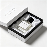 Nouvelle conception de boîte à parfum personnalisée, boîte cadeau rigide avec doublure en satin pour 30 ml 50 ml