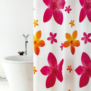 Dafne Traditional 3D Christmas Pattern PEVA Shower <b>Curtain</b> 240x200cm Water Proof with Christmas Polyester & <b>Plastic</b> Hooks - Product Image 1