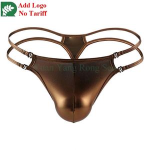 Traje de escenario de cuero Tanga sexy Hombres Tanga barata Hombres Calzoncillos de <span class=keywords><strong>baile</strong></span> Hombres Ropa interior Nylon - Product Image 2