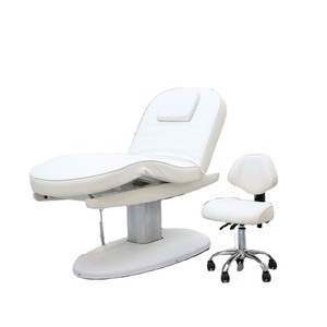 Lit de pose de cils professionnel Kisen, noir, électrique, 3 moteurs, réglable, pour extensions de cils, lit d'esthétique, chaise de pose de cils - Product Image 1