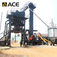 Planta Mezcladora de Asfalto Caliente Móvil de Alta Capacidad ACE 160 T/h MAP160, Bomba Continua de 2000 kg/lote, Certificación CE ISO, Precisión del 0.5%
