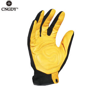 Guantes de trabajo de cuero Guantes de seguridad industrial de diseño de cuero Se adaptan perfectamente para todas las estaciones - Product Image 4