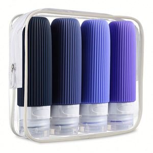 Kit de voyage de bouteilles de voyage avec logo personnalisé, flacon approuvé de 3 oz, tube souple portable pour articles de toilette, conteneur rechargeable - Product Image 1
