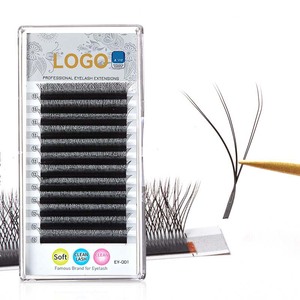 Extension ciglia personalizzate a forma di W, fatte a mano, YY W Clover 0.7mm C D, ciglia finte W - Product Image 1