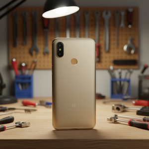 Cover Posteriore per Mi A2 Mi6X, Scocca Sostitutiva in Materiale ABS Dorato - Product Image 3