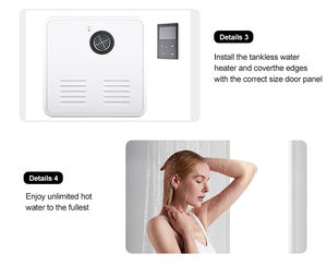 Chauffe-eau au <span class=keywords><strong>gaz</strong></span> sans réservoir <span class=keywords><strong>de</strong></span> 20 kW avec échangeur <span class=keywords><strong>de</strong></span> chaleur en cuivre, montage mural, <span class=keywords><strong>gaz</strong></span> <span class=keywords><strong>naturel</strong></span> pour usage domestique - Product Image 5