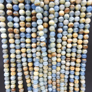Perles Rondes en Grenat Rouge et Quartz Fraise pour la Fabrication de Bijoux DIY, <span class=keywords><strong>Pierre</strong></span> Naturelle de Grenat à Trou pour Bijoux DIY, Tailles 4/6/8/10/12MM - Product Image 3