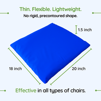 Coussin de soutien pour fauteuil roulant, scooter et fauteuil élévateur, en mousse à mémoire de forme, personnalisable pour soulager la pression, technologie de flottation 3D