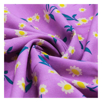 Tela de Viscosa Tejida con Estampado Floral, Ligera, para Blusas y Faldas de Verano, Tela de Rayón con Estampado Floral al por Mayor