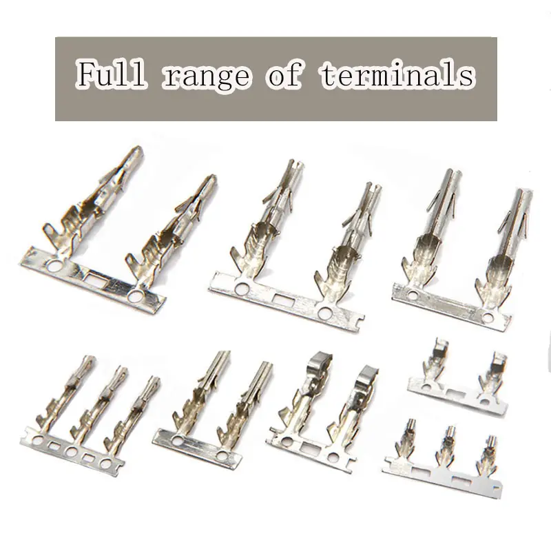 1.25mm 2.5mm 2.54mm Metal wire harness terminals Crimp Terminal connector Brass Pin male connectors