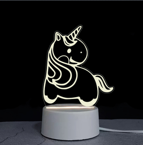 Logo personnalisé 3D Visuel pour la décoration 3d Illusion Change Light Acrylique Creative Led Night Light - Product Image 1